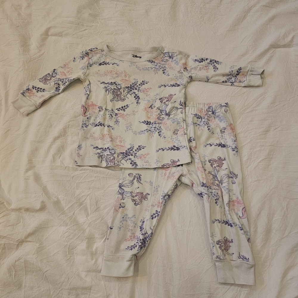 Janie and Jack Good Night Pajamas in Disney Little Mermaid Size 12-18me